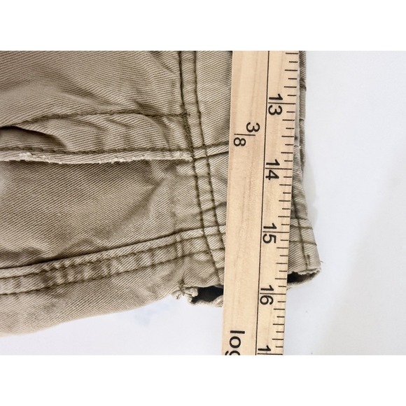 Hollister Y2K Style Cargo Shorts Mens Size 30 Khaki Button Up Utility Skater - Picture 6 of 9